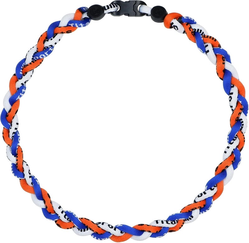 SUPBOMM Baseball Rope Necklaces, League Team Colors Braided Necklace, Baseball Team Gifts - Image 1